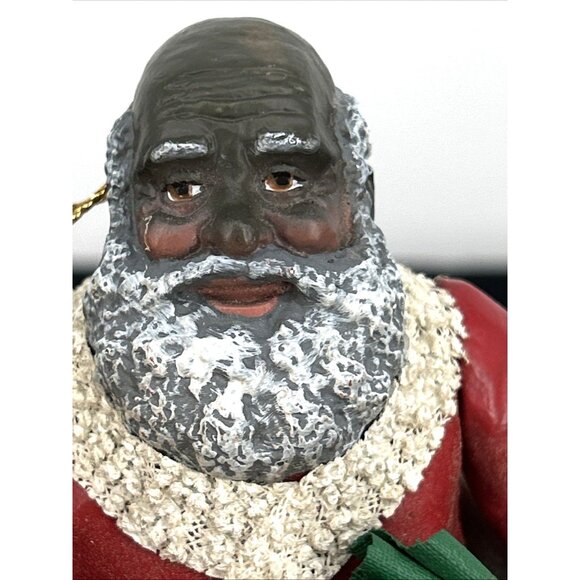 Clothtique Black Santa Possible Dreams Christmas Ornament 7" NWT 1993 - Picture 9 of 9